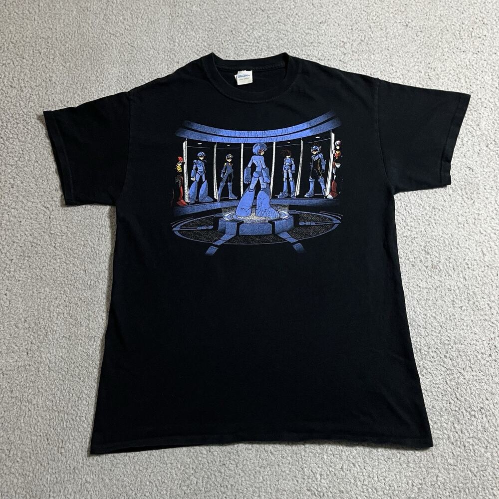 Mega Man X Shirt Mens Medium Vintage Anime Capcom Video Game Graphic Promo